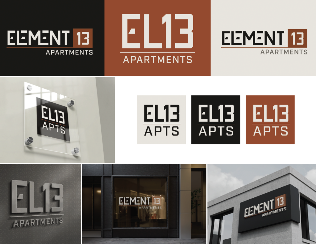 Apartment branding logo examples