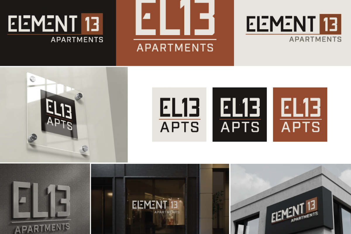 Apartment branding logo examples