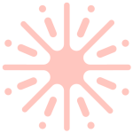 pink radiant sunburst